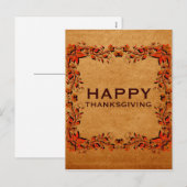 Fall Ernte Erntedank Postkarte (Vorne/Hinten)