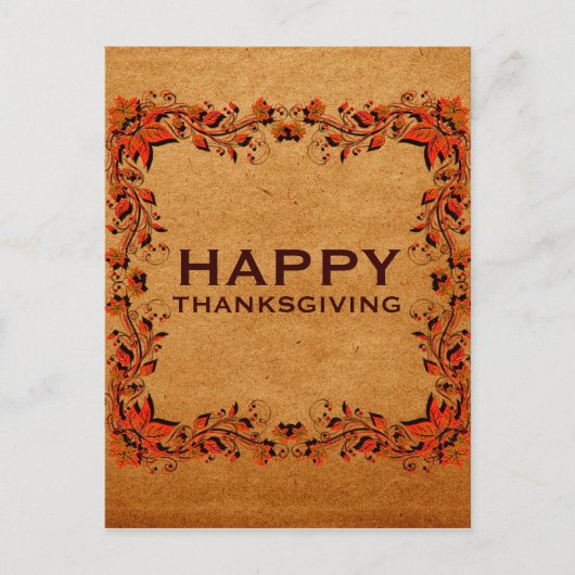 Fall Ernte Erntedank Postkarte (Vorderseite)