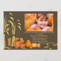 Fall-Ernte-Foto-Einladung