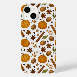 Fall Ernte GewürzZimt und Kürbismuster Case-Mate iPhone 14 Hülle