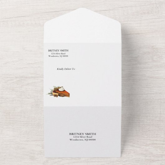 Fall Ernte-Karte All In One Einladung (Außenbereich)