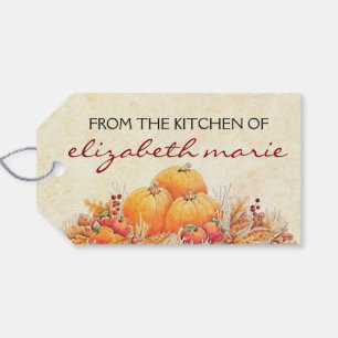 Fall-Ernte-Kürbise Geschenkanhänger