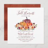 Fall Ernte Party, Fall Fest, Fall Community Einladung (Vorne/Hinten)