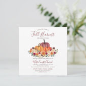 Fall Ernte Party, Fall Fest, Fall Community Einladung (Stehend Vorderseite)