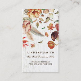 Fall-Ernte-Produkt-ländliches Bauernhof-Geschäft Visitenkarte