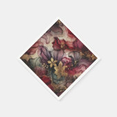 Fall Ernte Wein Alkohol Tinte Dekoupage Papier Serviette (Ecke)