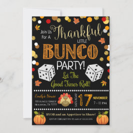 Fall Erntedank Bunco Party Einladung