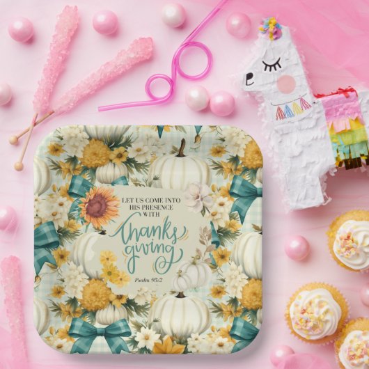 Fall Erntedank Country Style Paperplate Pappteller (Party)