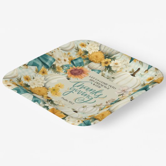 Fall Erntedank Country Style Paperplate Pappteller (Gewinkelt)