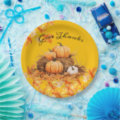 Fall/Erntedank "Danke geben" Pappteller (Party)