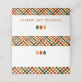 Fall Erntedank Dinner Name Platzkarten (Außenseite Aufgefaltet)