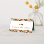 Fall Erntedank Dinner Name Platzkarten (Rückseite)