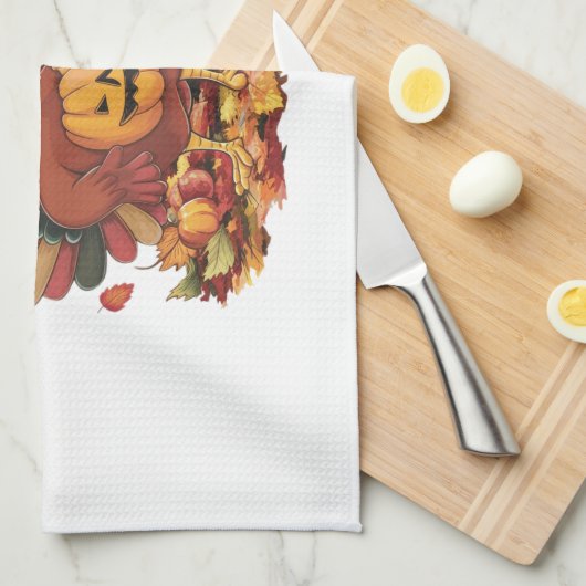 fALL ERNTEDANK Geschirrtuch (Viertel Falte)