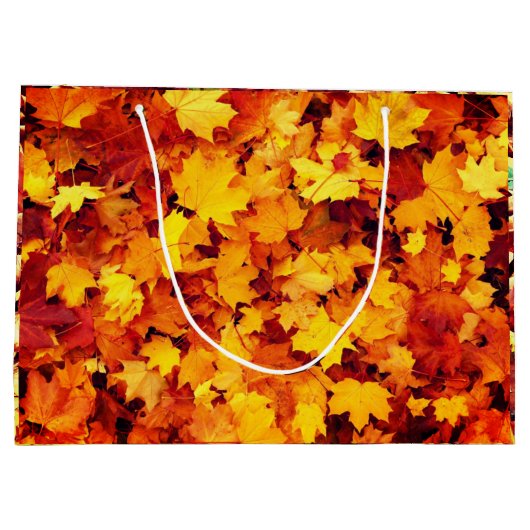 Fall Erntedank Große Geschenktasche Geschenktüte (Rückseite)