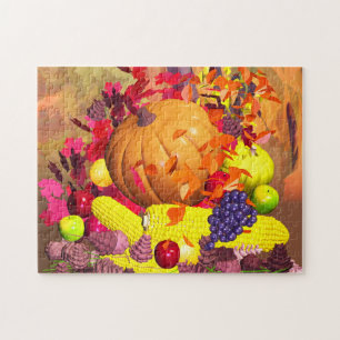Fall Erntedank Harvest Puzzle