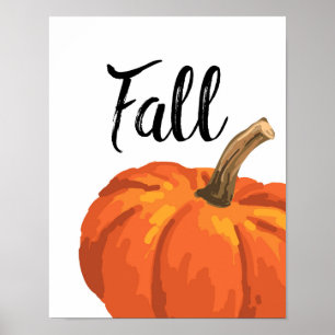Fall - Erntedank - Kürbis Poster