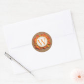 Fall Erntedank Orange Blätter Stickers Siegel (Umschlag)