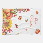 Fall Erntedank Wasserfarbe Pumpkin Geschirrtuch (Horizontal)