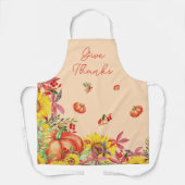 Fall Erntedank Wasserfarbe Pumpkin Schürze (Vorderseite)