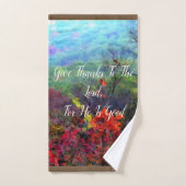 Fall-ErntedankScripture Badhandtuch Set (Handtuch)