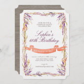 Fall Erwachsene Überraschung Geburtsdatum Einladun Einladung (Vorne/Hinten)