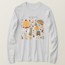 Fall Essentials Digital Zeichnend T-Shirt