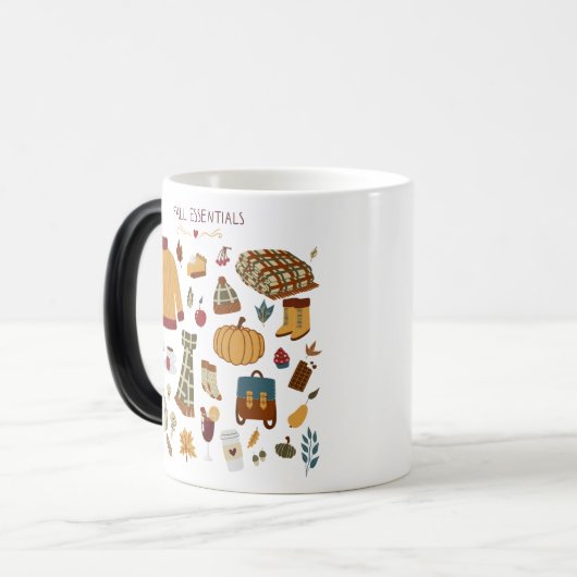 Fall Essentials Digital Zeichnend Verwandlungstasse (Vorderseite Links)
