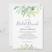 Fall Eukalyptus Floral Brautparty Brunch Einladung (Vorderseite)