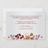 Fall-Fahnen-Einladung Einladung (Rückseite)