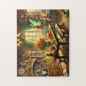 Fall Fairies Bezaubernde Küche Ansammlung Puzzle (Vertikal)