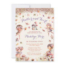 Fall Fairy Birthday Einladung - BK161