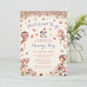 Fall Fairy Birthday Einladung - BK161 (Stehend Vorderseite)