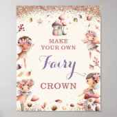 Fall Fairy Birthday Party Games Sign - 8x10 Poster (Vorne)