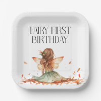 Fall Fairy Erster Geburtstag Vielen Dank mit einem
