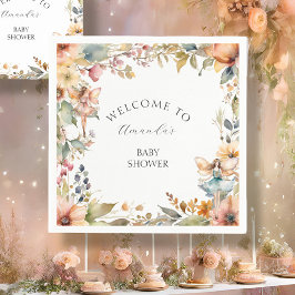 Fall Fairy Floral Hütte Garden Baby Dusche Serviette
