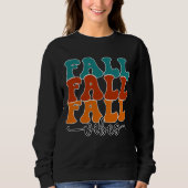 Fall Fall Vibes Typografie Script Womens Sweatshirt (Vorderseite)