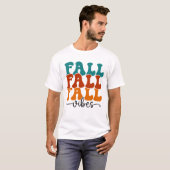 Fall Fall Vibes Typografie T-Shirt (Vorne ganz)