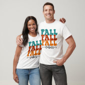 Fall Fall Vibes Typografie T-Shirt (Unisex)