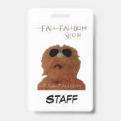 Fall Falldom Staff ID Badge  Ausweis (Rückseite)
