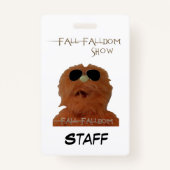 Fall Falldom Staff ID Badge  Ausweis (Rückseite)