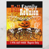Fall Family Wiedersehen Halloween Event Flyer (Hinten)