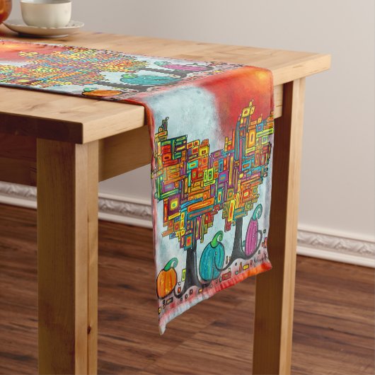 Fall-Fantasie-Tabellen-Läufer Kurzer Tischläufer (Beispiel)