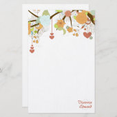 Fall Fantasy Floral Personalisiert Stationierung Briefpapier (Vorne/Hinten)