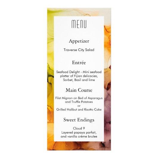 Fall Fantasy Ink Menü (Vorne)