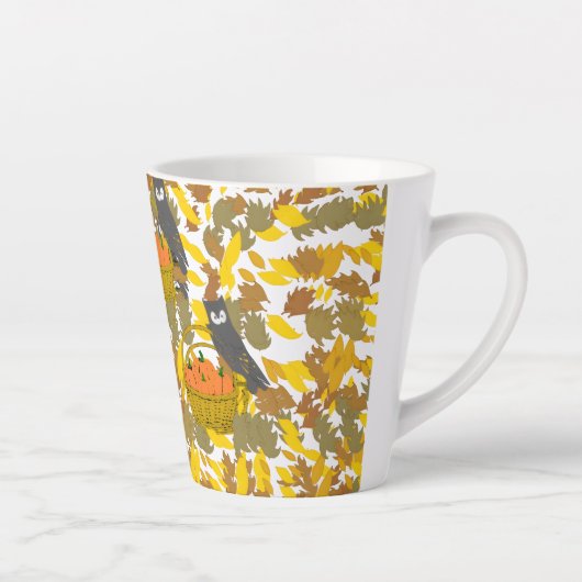 Fall Farmhouse Decor Latte Mug - Tasse Latte (Rechts)