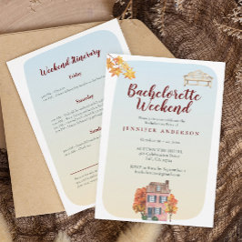 Fall favorites Rustic Bachelorette Weekend  Einladung