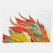 Fall Feather abstrakte Kunst Geschirrtuch (Horizontal)
