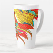 Fall Feather abstrakte Kunst Milchtasse (Rechte Ecke)