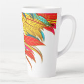 Fall Feather abstrakte Kunst Milchtasse (Rechts)