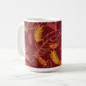 Fall Feathers Coffee Mug Kaffeetasse (Vorderseite Links)